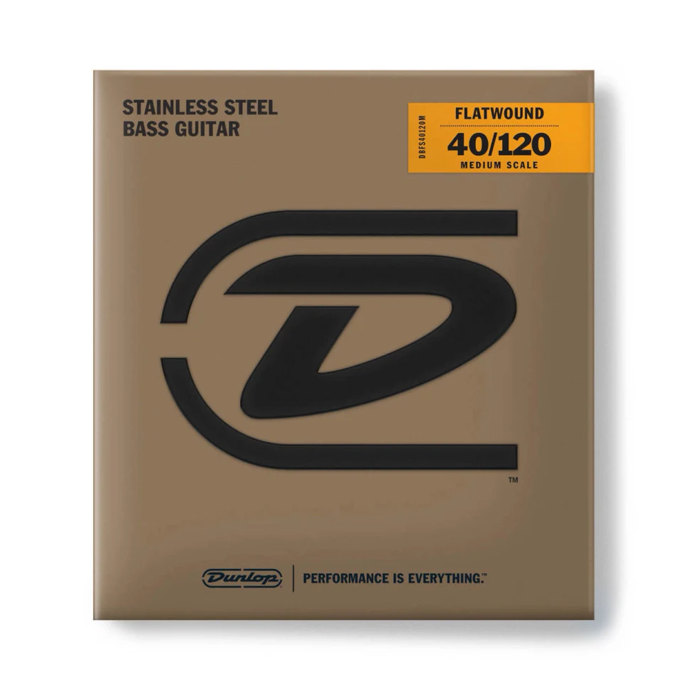 DUNLOP DBFS40120M Flatwound Stainless Steel Medium Scale