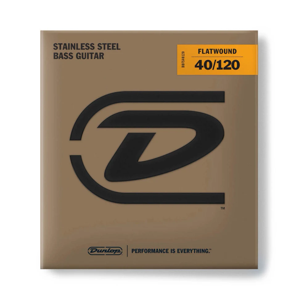 DUNLOP DBFS40120 Flatwound Long Scale Stainles