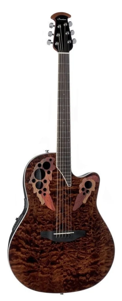 Ovation CE48P-TGE Celebrity Elite Plus Super Shallow Tiger Eye