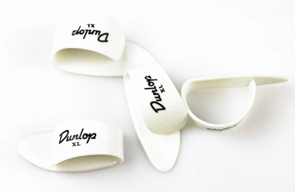 DUNLOP 9004P Thumbpicks White Plastic XL