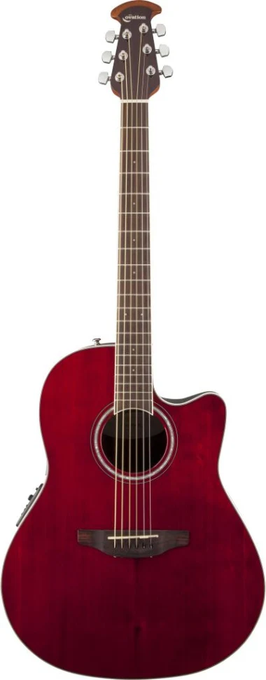 Ovation CS24-RR Celebrity Standard Mid Cutaway Ruby Red