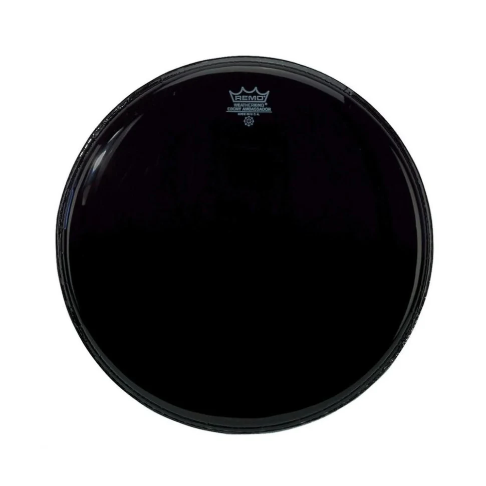 Remo ES-0014-00 Ambassador Batter Ebony 14"