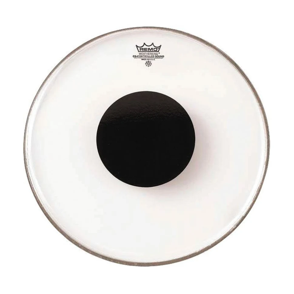 Remo CS-0313-10 Controlled Sound Clear Black Dot On Top 13''