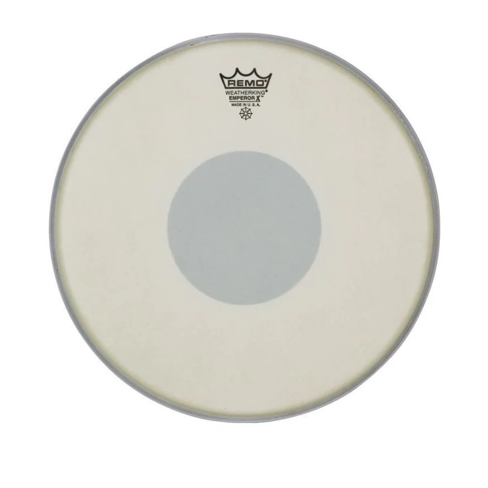 Remo BX-0114-10 Emperor X Coated Black Dot Bottom 14''