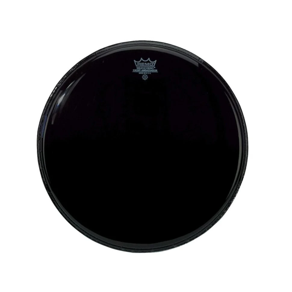 Remo ES-0012-00 Ambassador Batter Ebony 12"