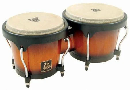 Latin Percussion LP A601-VSB Aspire Wood Bongos Vintage Sunburst 6 3/4" - 8"