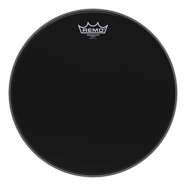 Remo ES-0013-00 Ambassador Batter Ebony 13"
