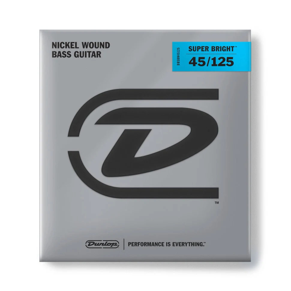 DUNLOP DBSBN45125T Super Bright Nickel Wound Tapered