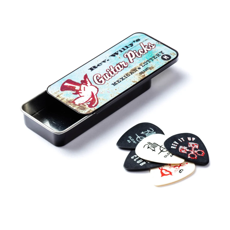 DUNLOP RWT02M Rev Willy's Mexican Lottery Pick Tin