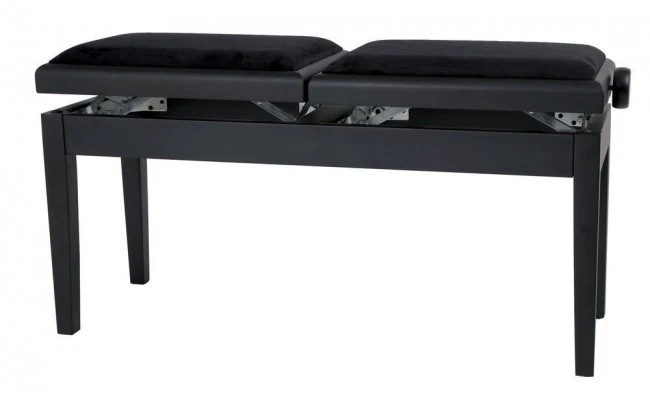 GEWA Piano bench Deluxe Double Black Matt