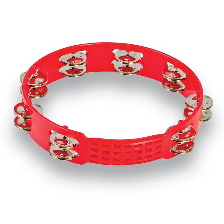 Latin Percussion LPA191 Aspire 10 Plastic Tambourine Red