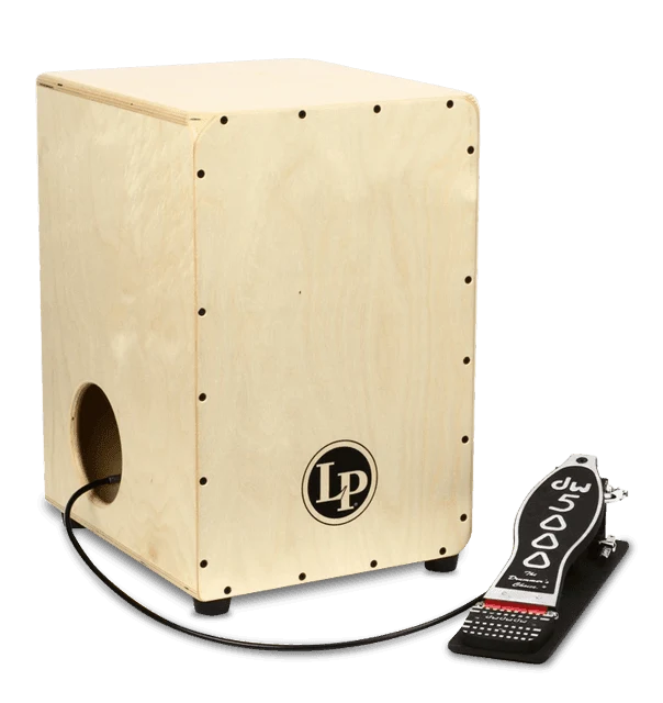Latin Percussion LP1400NWP 2-Sided Cajon With DW Pedal
