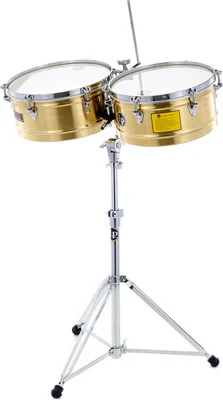 Latin Percussion LP1415-BZ Timbales Prestige Solid Bronze