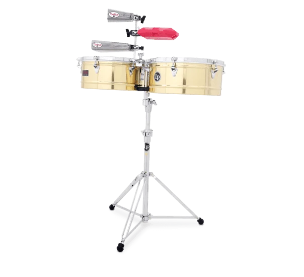 Latin Percussion LP1314-B Timbales Prestige Solid Brass